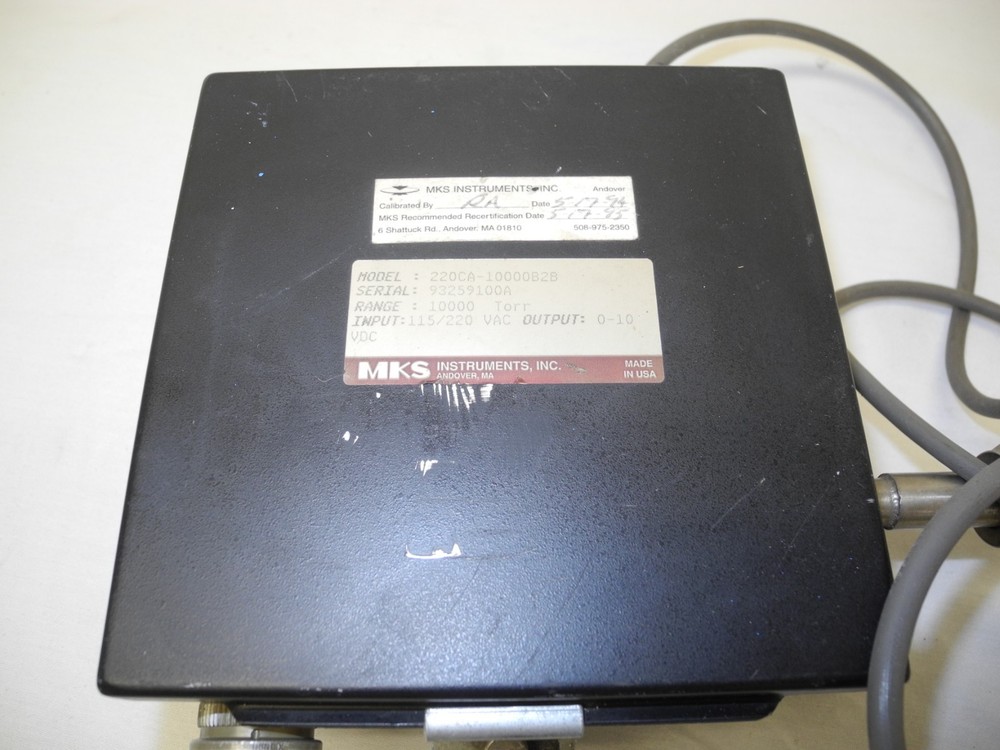 MKS INSTRUMENTS 220CA-10000B2B 10K TORR COMPACT ABSOLUTE CAPACITANCE MANOMETER
