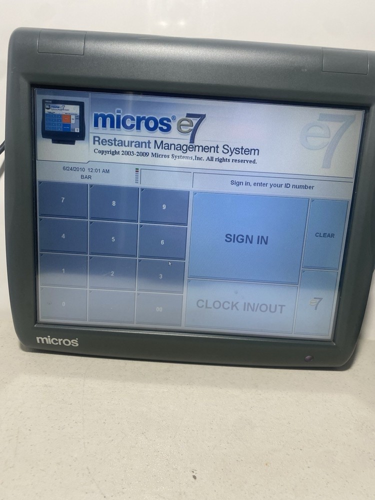MICROS e7 HP POS SERVER, WIN 10,  v.4.2 TLS 1.2, PCI  COMPLIANT