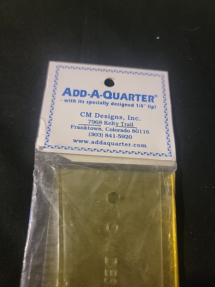 Add-a-quarter Ruler CM Designs 18"