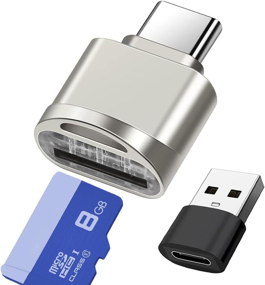 Broad Compatibility USB-C Micro SD Card Reader with Indicator Light for Easy Use
