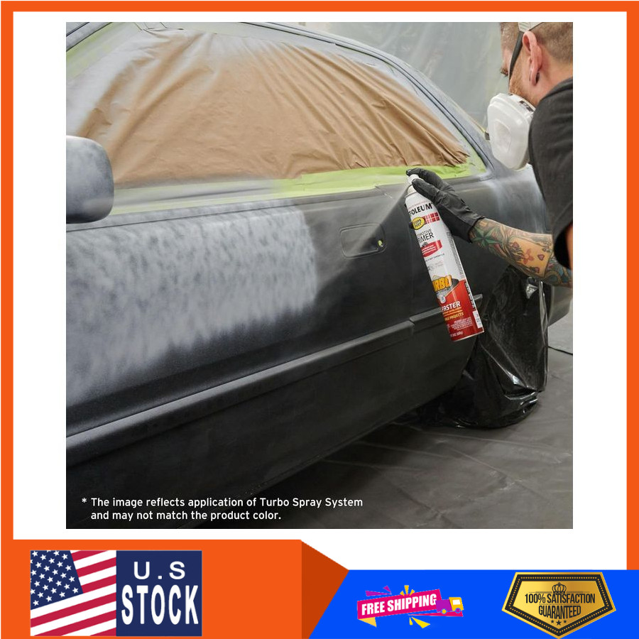 Rust-Oleum Stops Rust Turbo Spray Paint Flat Black 24 oz 6 Pack