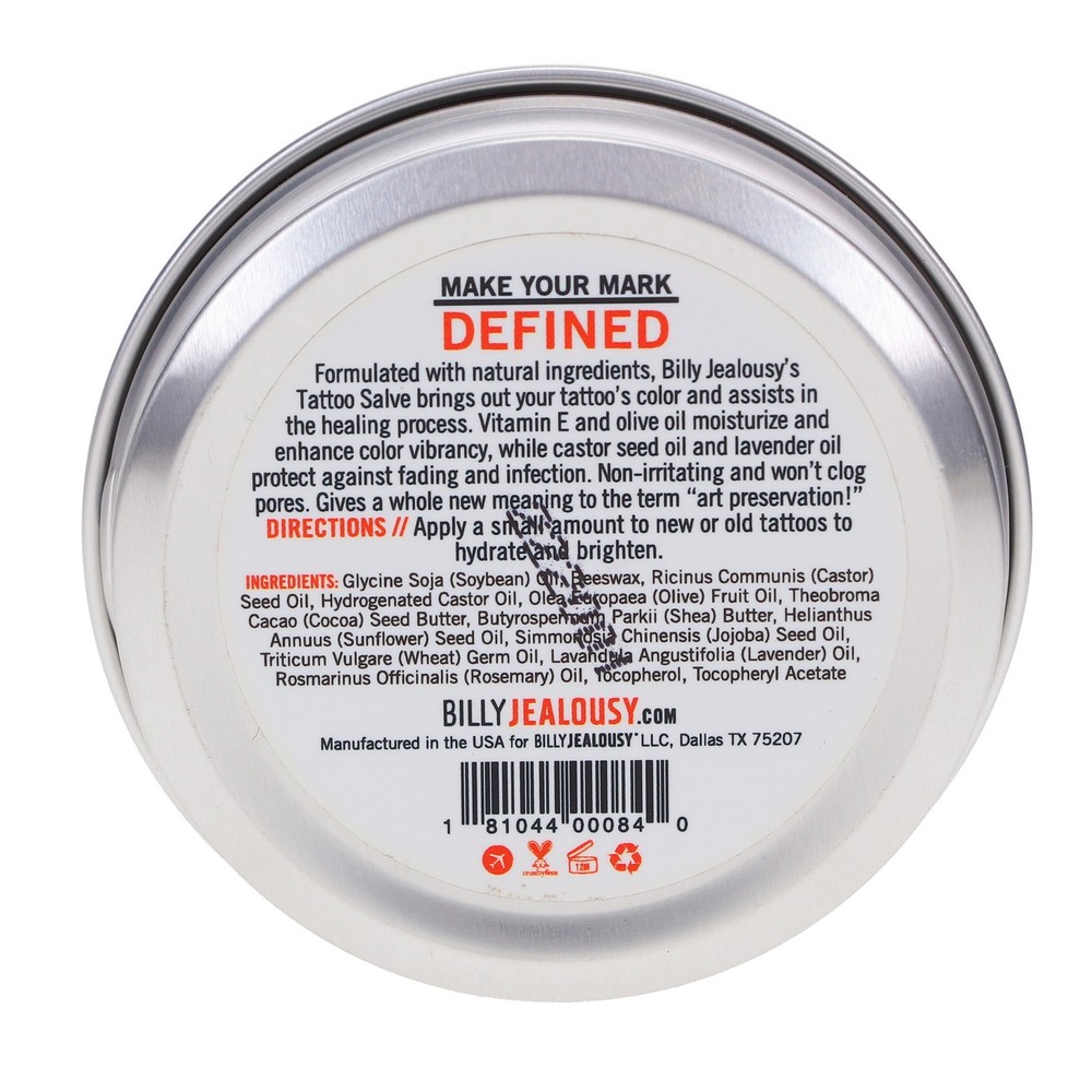 Billy Jealousy Defined Tattoo Salve 2 oz