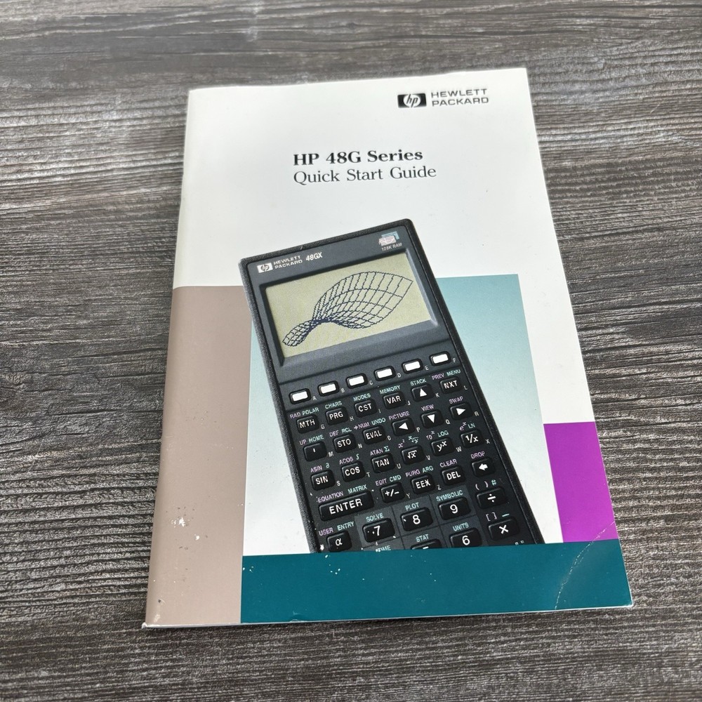 hp 48g series Quick Start guide Only