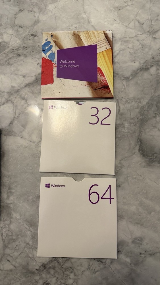 Microsoft Windows 8.1 Full Version 32bit Only. 64 Bit Disk Missing