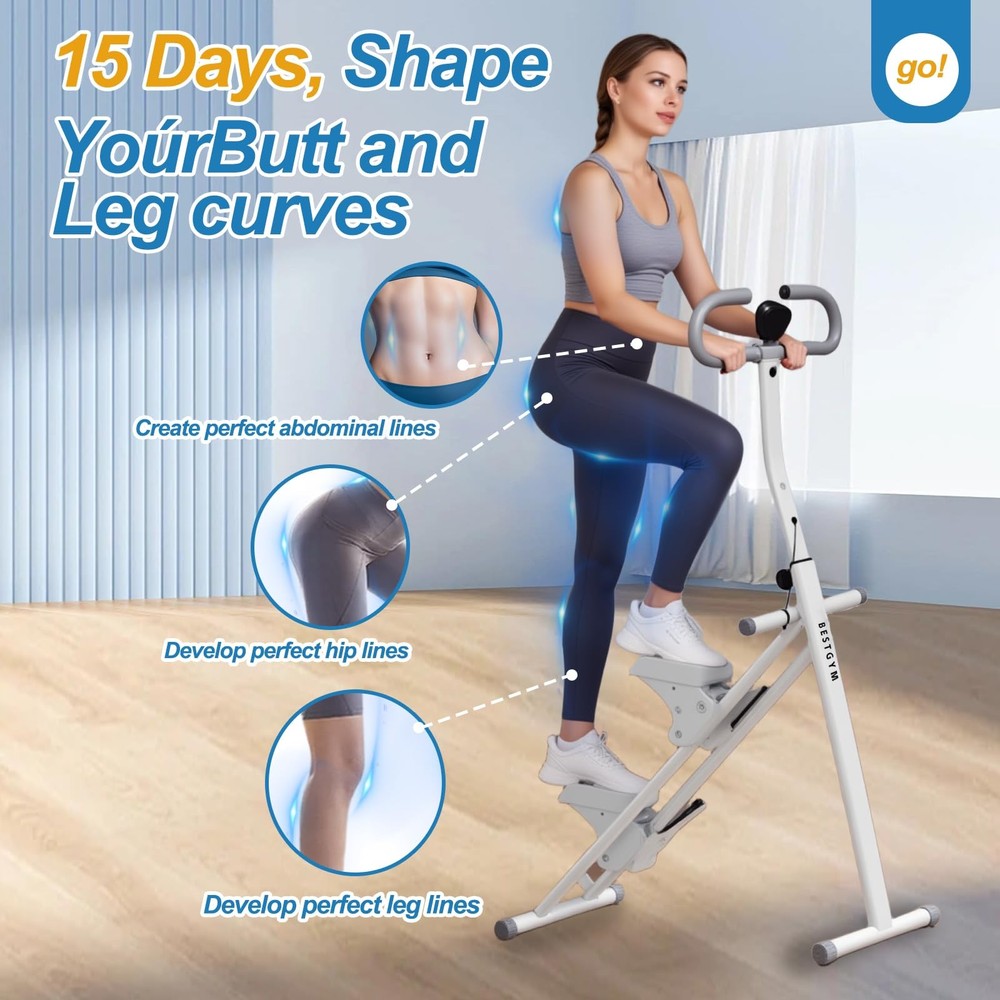 Stair Stepper for Home Vertical Climber, Foldable Full Body Exercise Aerobic ...