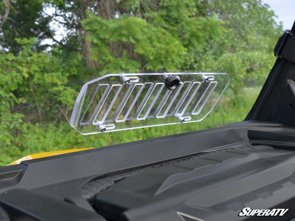 SuperATV Scratch Resistant Vented Full Windshield for Can-Am Defender (2016+)