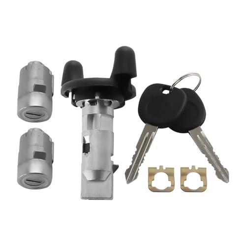 Ignition Switch Lock Cylinder 2 Front Door Lock Cylinders and Keys for Chevy