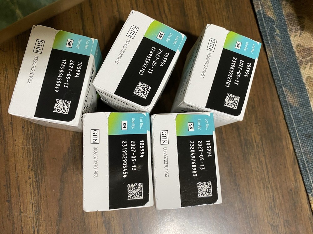 Accu-Chek Guide Test Strips, 250 Count Total , 5 Boxes