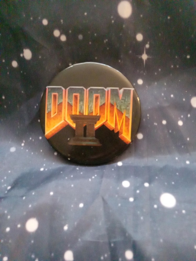 Vintage Doom II Promo Pin Button