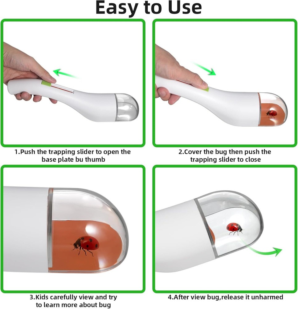 Bug Catcher Grabber (4 Pack) – Humane & Contactless Design