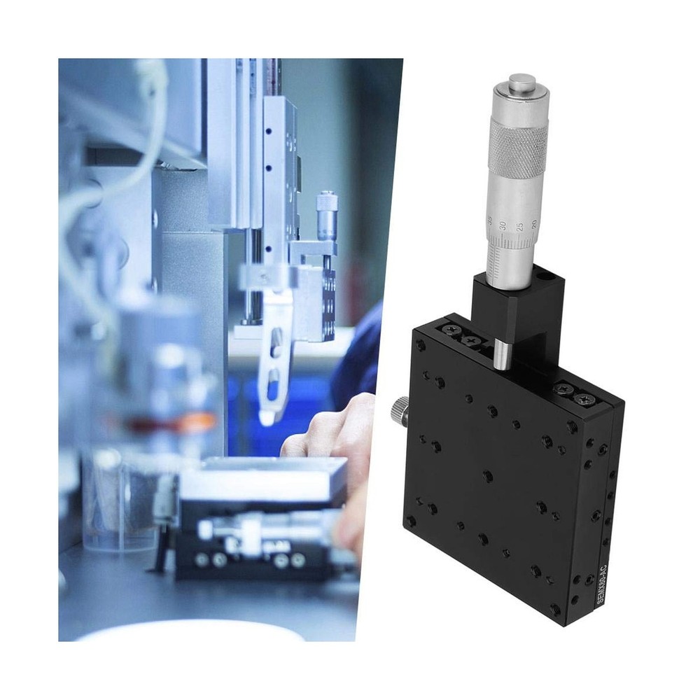 80 * 80mm X Linear Stage, X Micrometer Manual Platform Sliding Table for Opti...