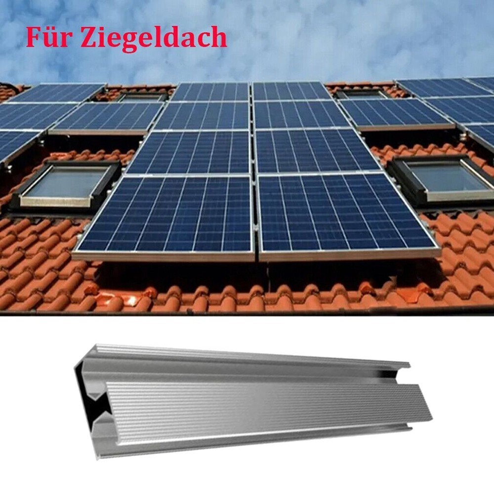 20cm PV Mounting Rail Aluminum Alloy 2PCS for Solar Panel Frame Support