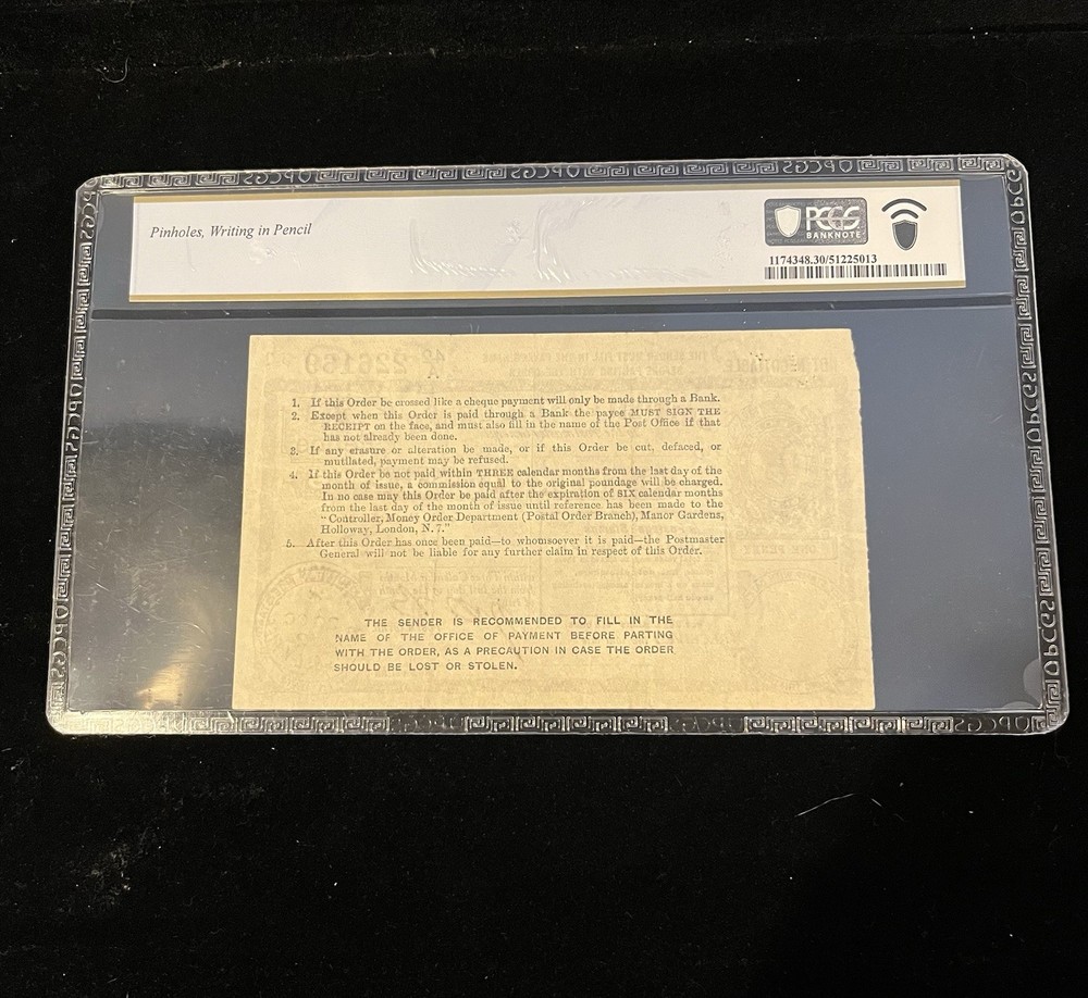 1936 6 Pence British Postal Order