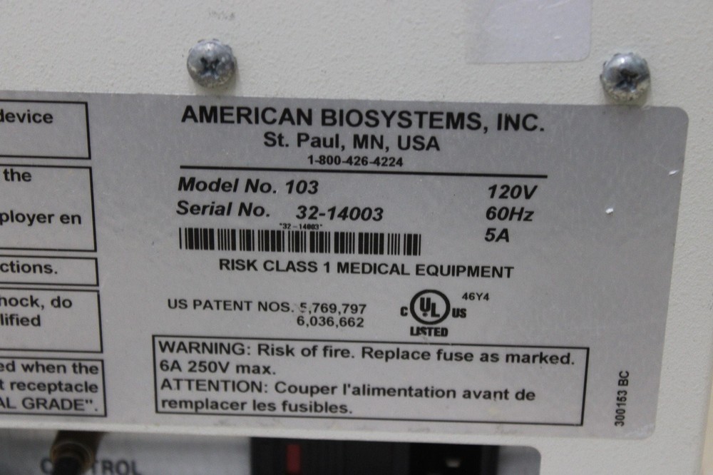 American Biosystems ABI Vest System Model 103