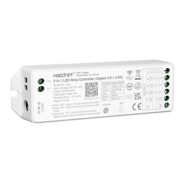ZL5 - 5 in 1 LED Strip Controller (Zigbee 3.0 +2.4G)