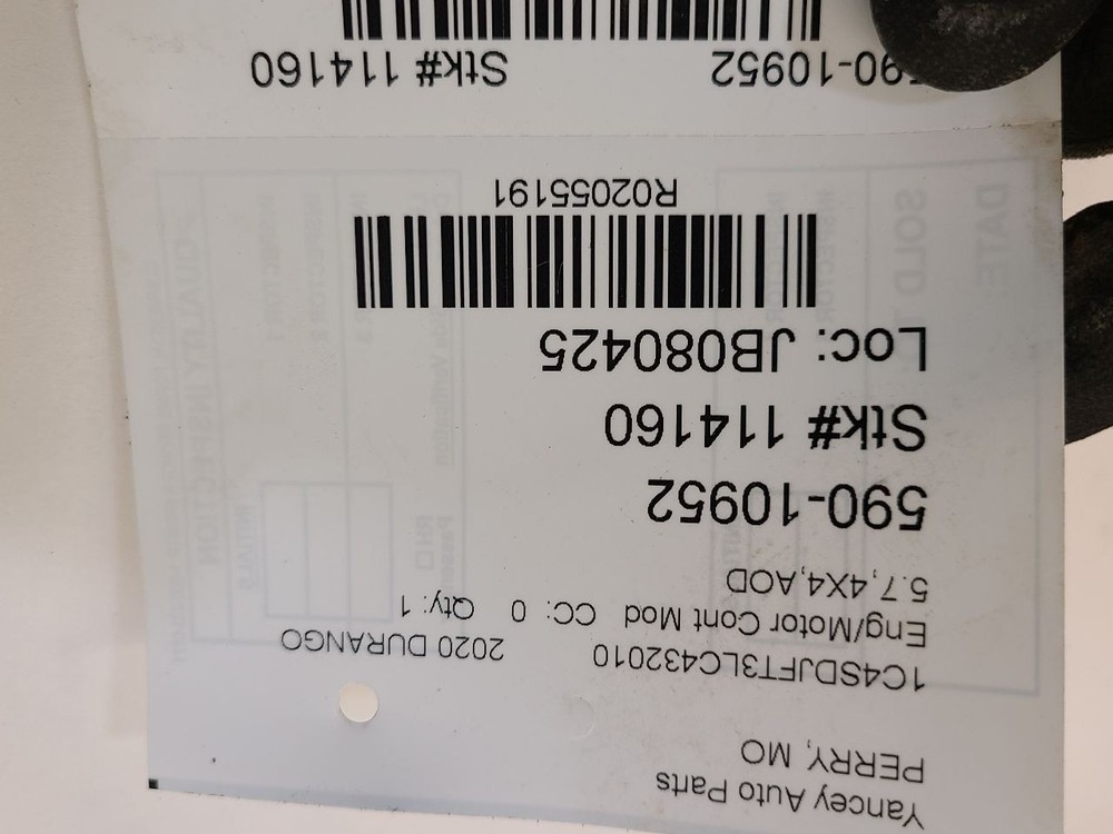 2020 - 2023 DODGE DURANGO Engine ECM Electronic Control Module 5.7L