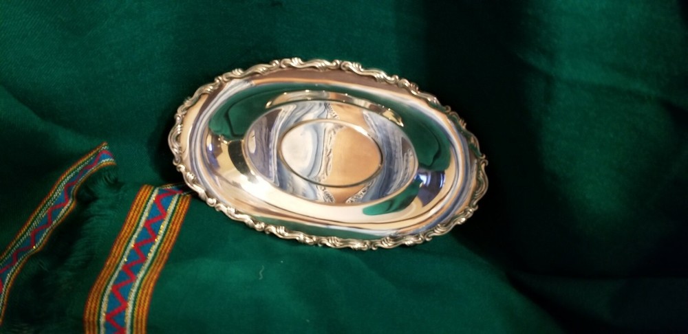 Silversmiths Silver Serving Tray-Wm. A. Rogers, By Oneida