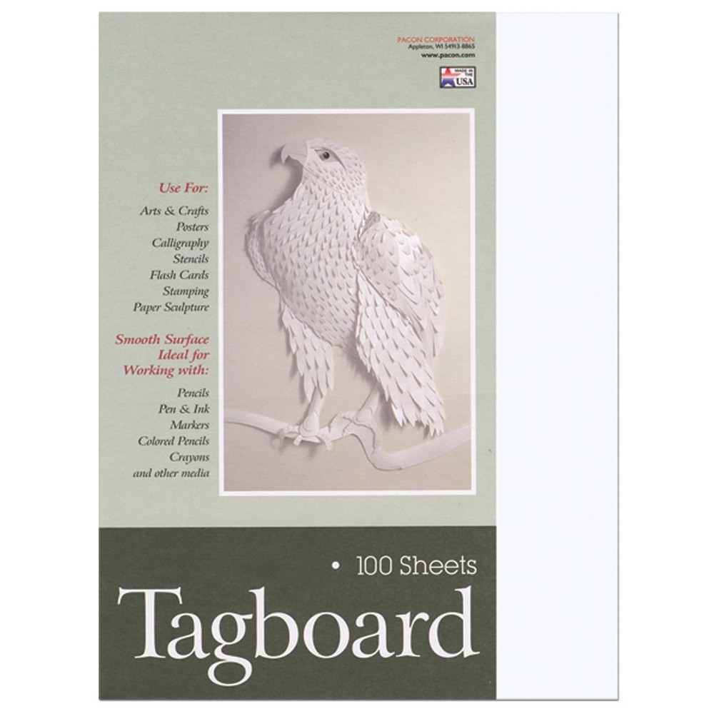 Pacon Tagboard White Medium Weight 18x24"