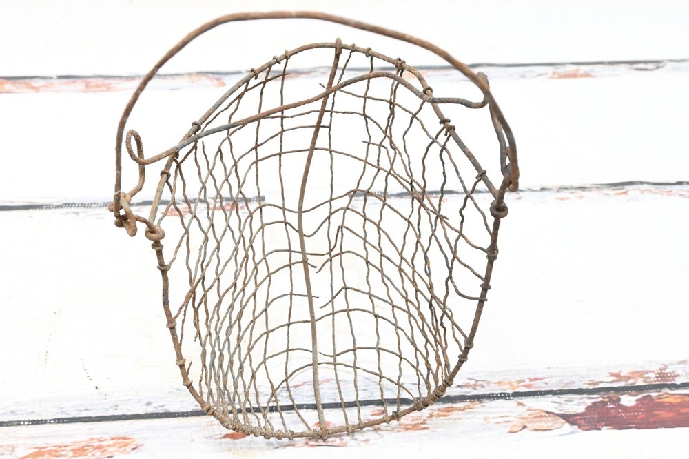 Antique Muzzle Farm Fresh Primitive Wire Calf Muzzle Cribber Weaner Rustic Count