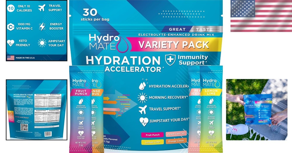 Variety Pack Electrolyte Powder 30 Count Hydration