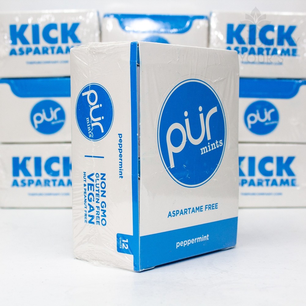 PUR Mints - Peppermint - Sugar-Free, 12-Pack