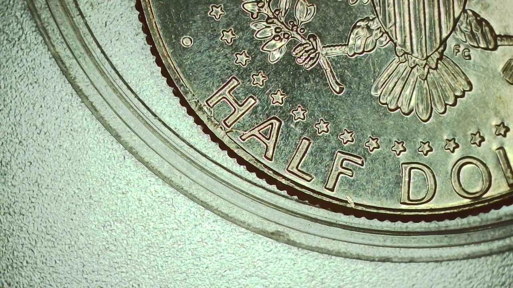 Kennedy Half Dollar Error - Pre Cud Die Crack