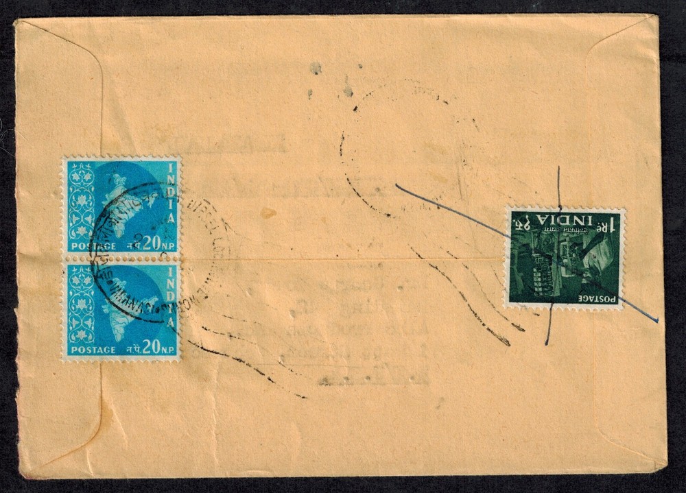 India 1961 OIGS Airmail Cover w/Signed & Countersigned