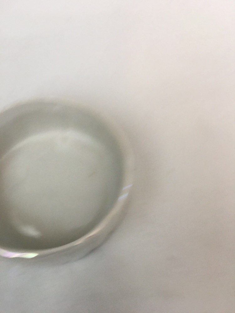 White Pearlescent 3.5in Candy Dish Bowl Ceramic glossy Kitchenware