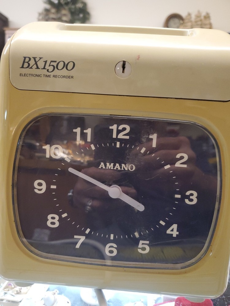 Amano Bx-1500 Time Recorder,Electronic,Dot Matrix Pre-Owned