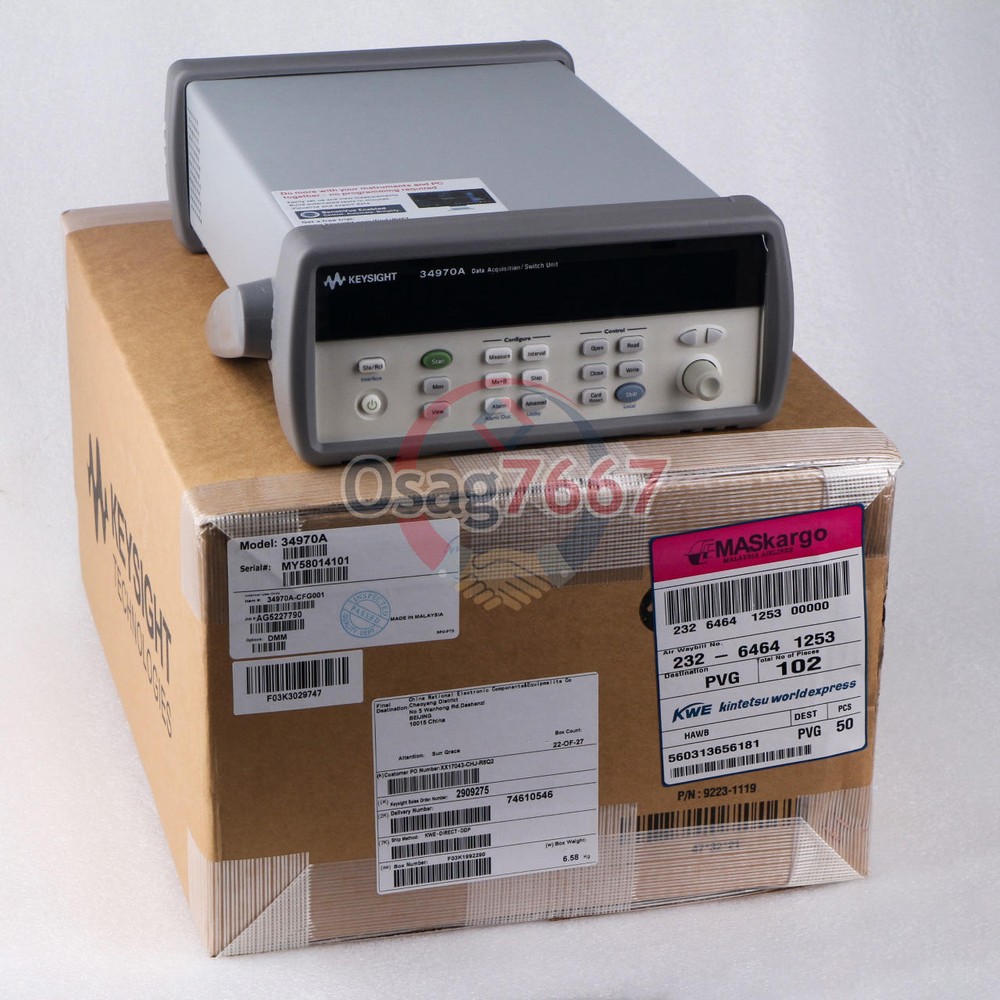ONE NEW keysight data acquisition switch 34970A