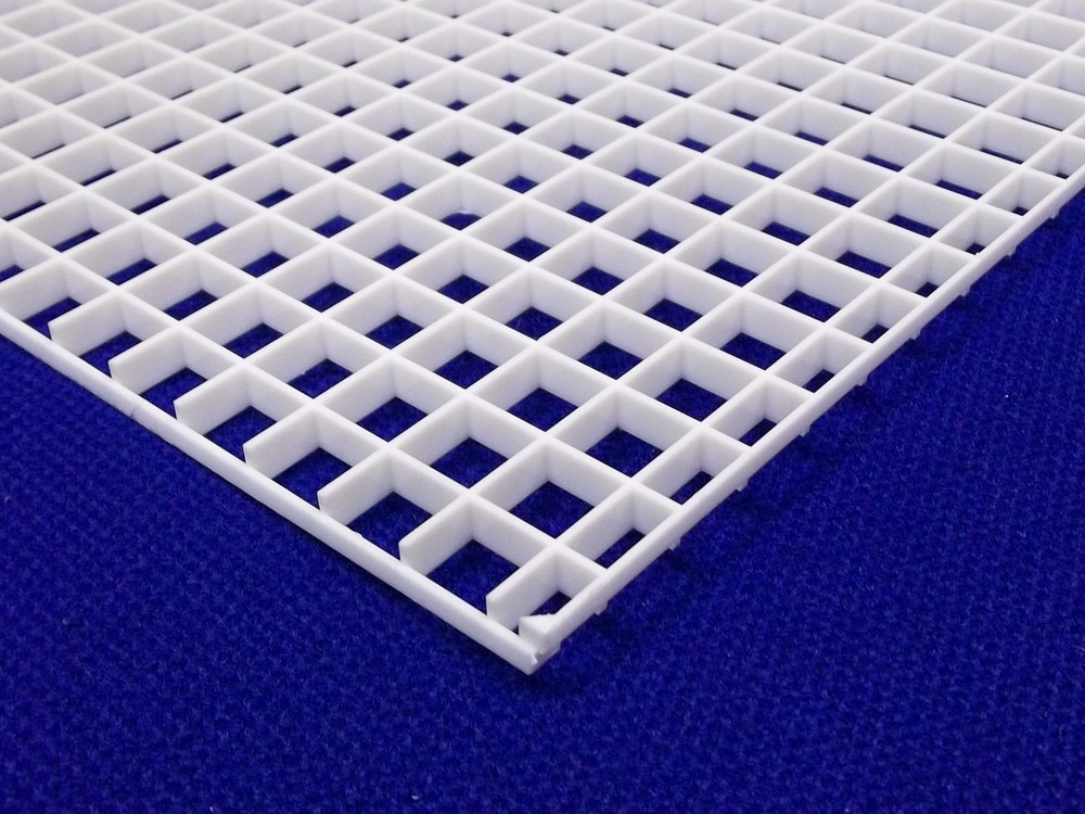 1/2" (12mm) White Grid Divider Egg Crate Louvre 24" x 24" For Aquarium&Lighting