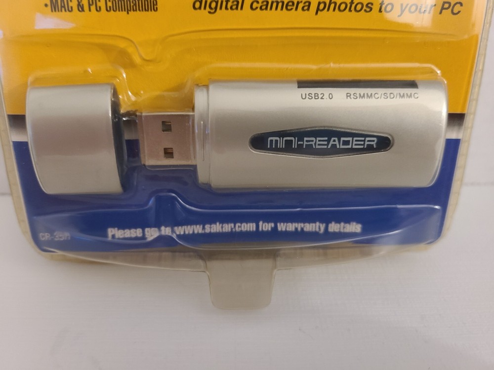 SEALED NEW Digital Camera Multi-Media Mini Card Reader USB 2.0 Drive CR-35R