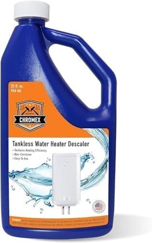 Chromex Tankless Water Heater Descaling Solution, Quart, 32 fl oz (1)