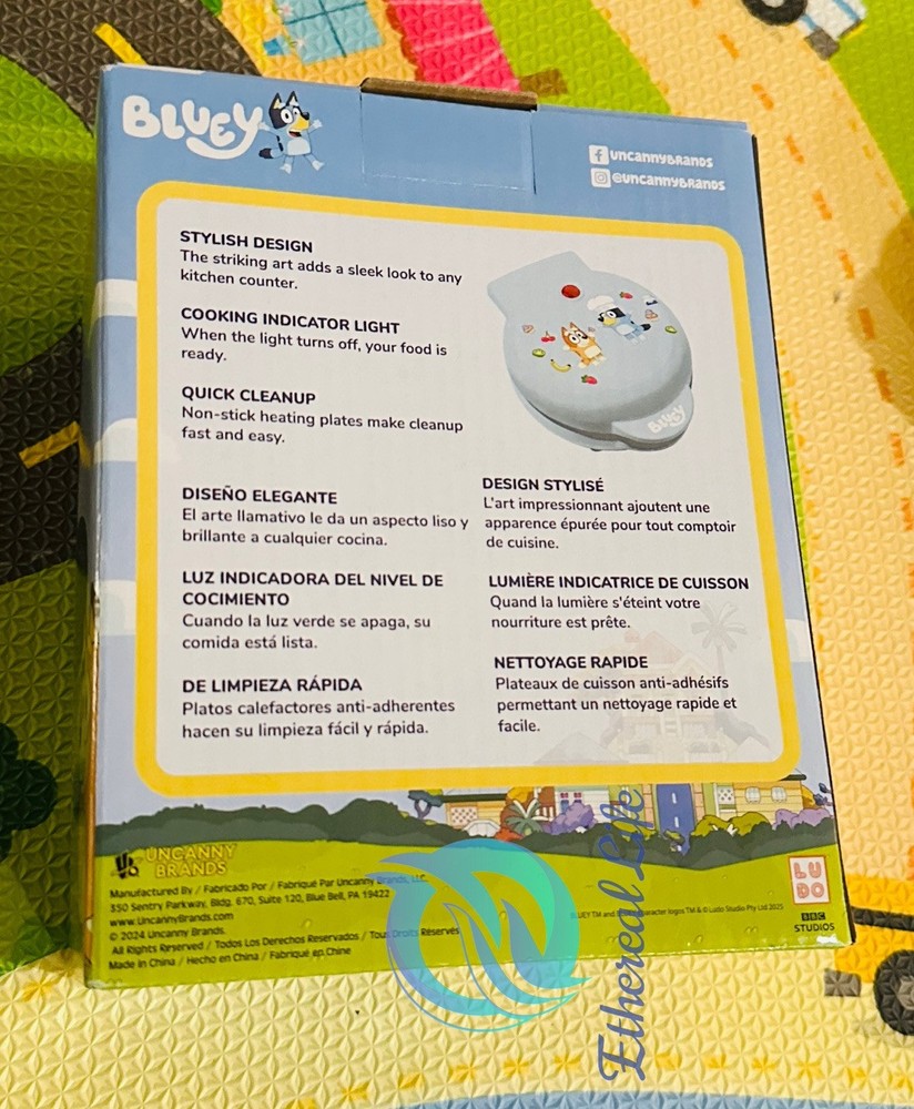 Bluey Mini Waffle Maker new