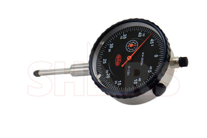 1" HIGH PRECISION DIAL INDICATOR .0005 AGD 2 GRADUATION LUG BACK BLACK FACE !]