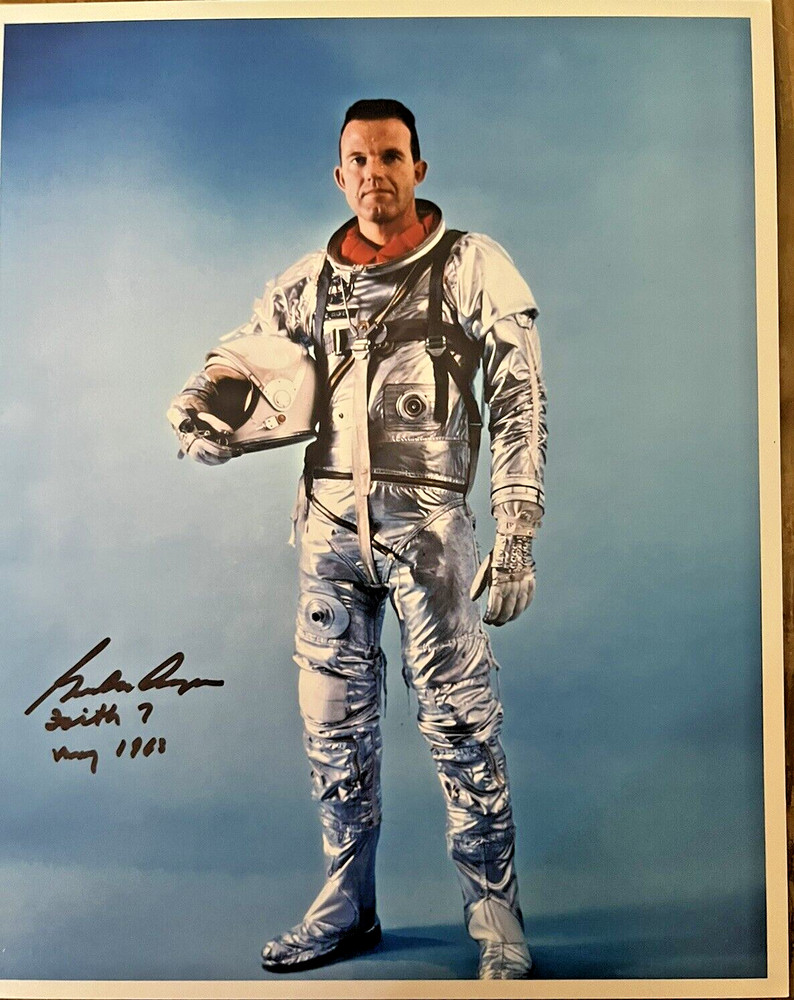 Gordon Cooper autograph Apollo Mercury