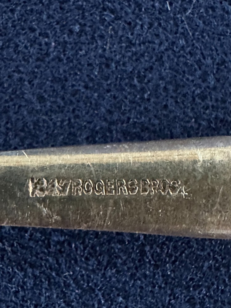 antique 19th century 1800's solid silver-plated nut nutcracker & nut picks