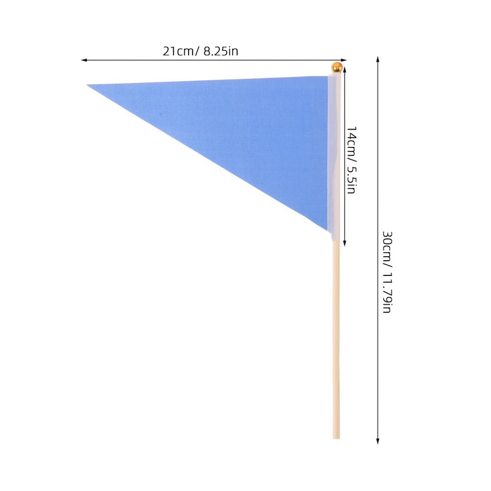 16pcs Marking Flags, Triangular Marker Flags for Yard & Lawn, Boundary & Dog
