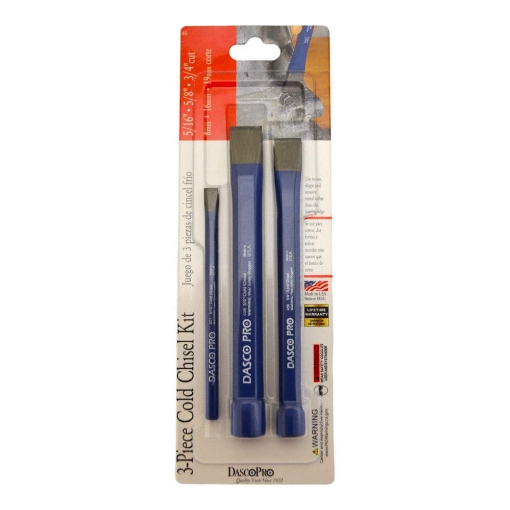 DASCO PRO 44 Cold Chisel, 3 Piece 817ZW9
