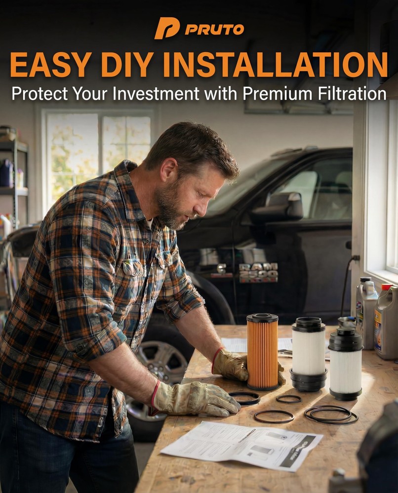 2025 2026 6.7L Cummins Fuel & Oil Filter Kit for Ram 2500 3500 FUEL & OIL 3PCS