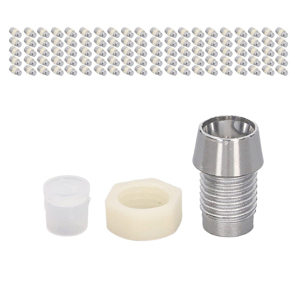 100 Set LED Holder 5mm Plastic Light Emitting Diode Panel Mount Clip Repair Tool