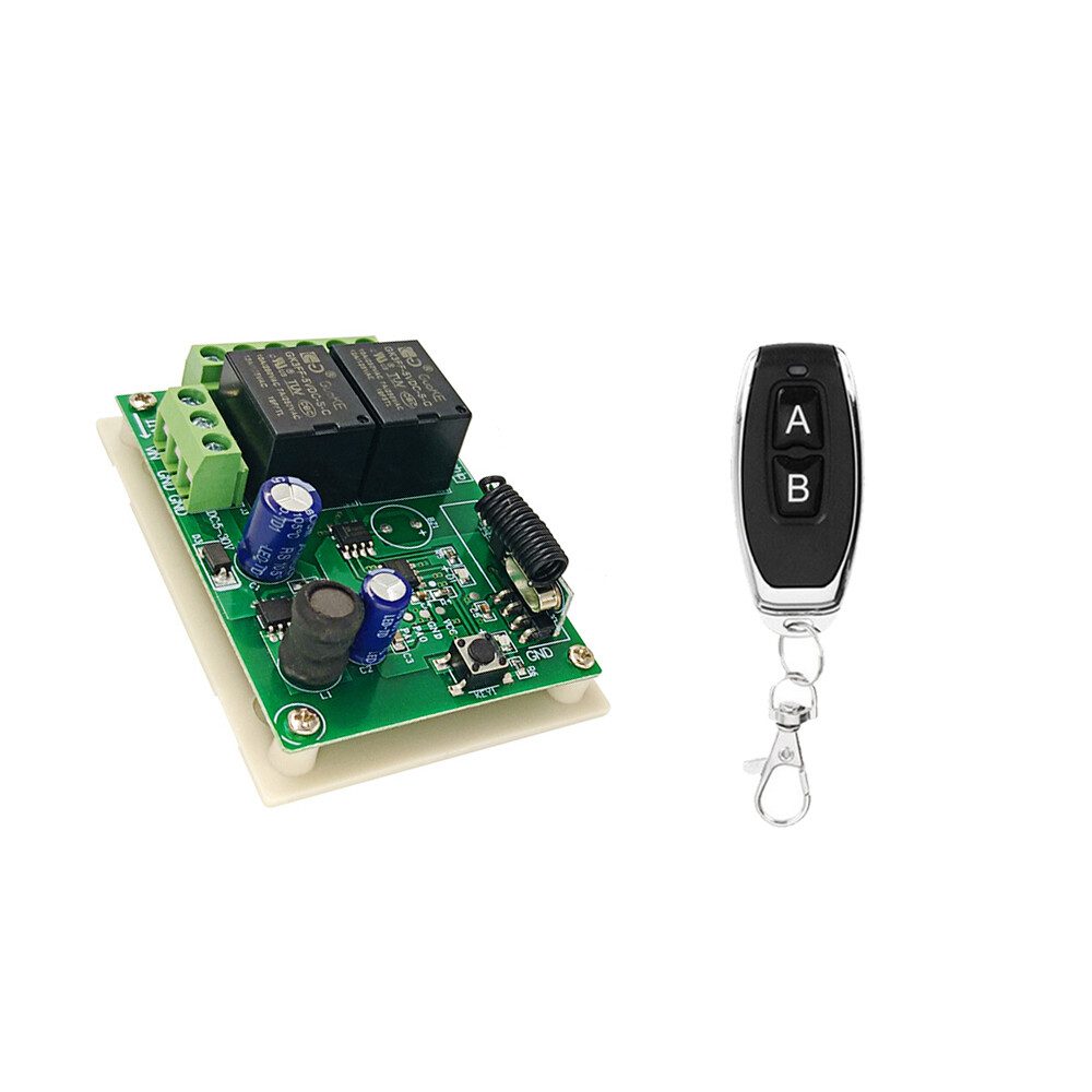 12V 24V 2CH 433Mhz Wireless RF Relay Remote Control Switch Receiver Module Set