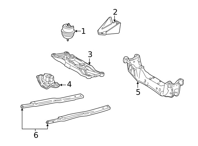 Genuine Ford Cross-member XW4Z-5025-AA
