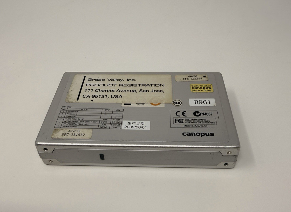 Canopus ADVC-55 Advanced Digital Video DV Converter TESTED