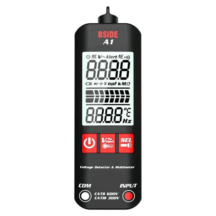 A1 Fully Automatic Digital Multimeter Backlight Voltage Tester Voltmeter DC AC