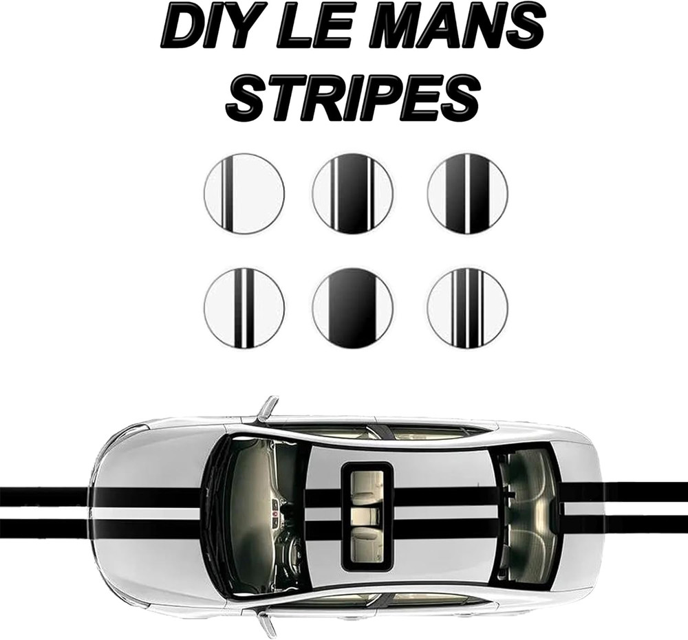 Gloss Black Vinyl Wrap Kit, 1"x30ft with Tools