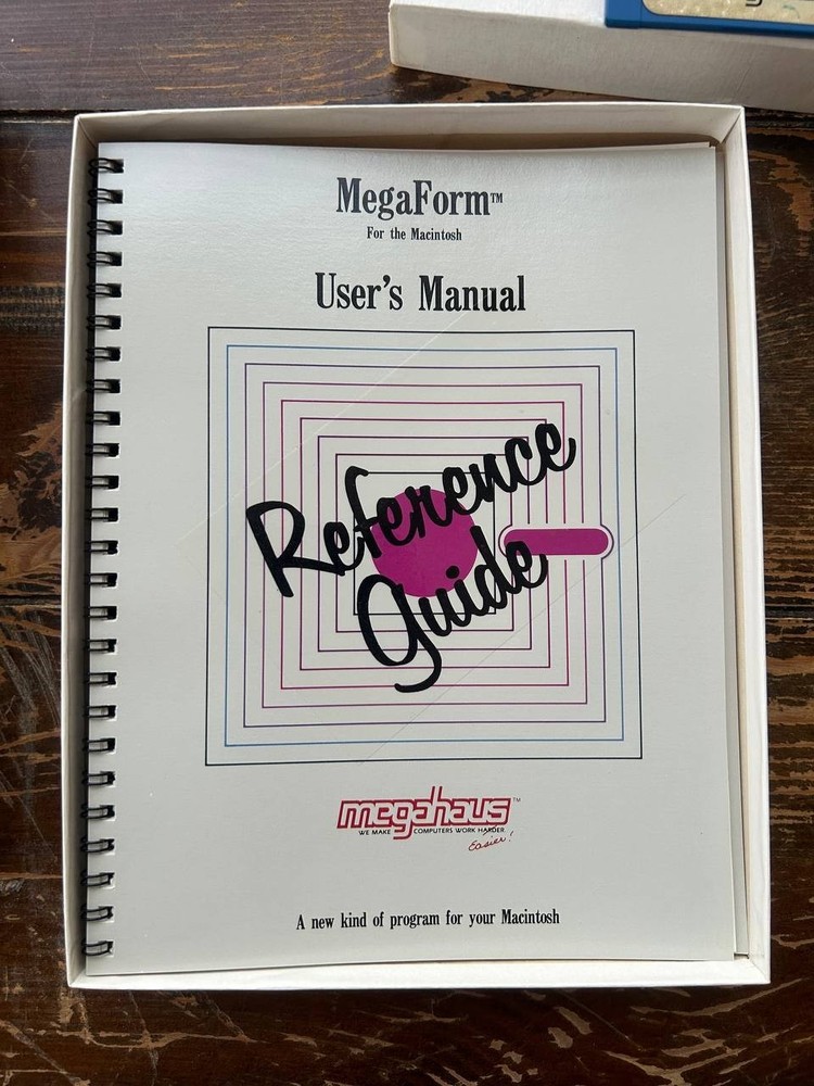 MegaForm for Macintosh Vintage Software Complete Box Manuals Disks