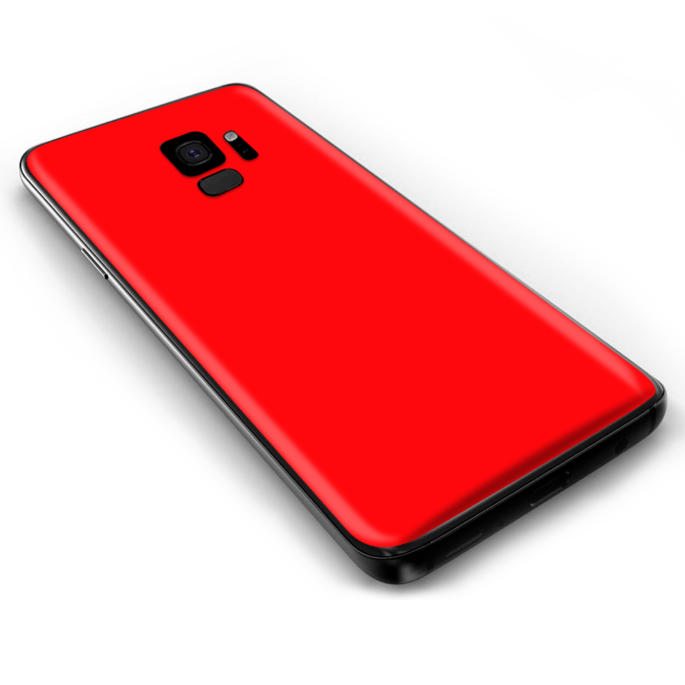 Samsung Galaxy S9 Skins Wrap - Solid Red color