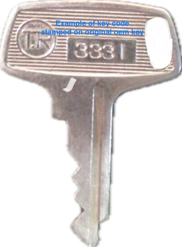 1960-70's Suzuki Motorcycle keys Cut to Code key for codes 3111-3555