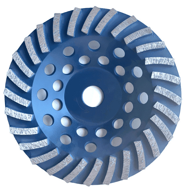 7" Grinding Wheel Disc For Concrete Stone Grinders 12 Diamond Segment 7/8" Arbor